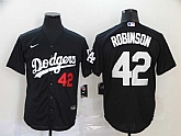 Dodgers 42 Jackie Robinson Black 2020 Nike Cool Base Jersey,baseball caps,new era cap wholesale,wholesale hats